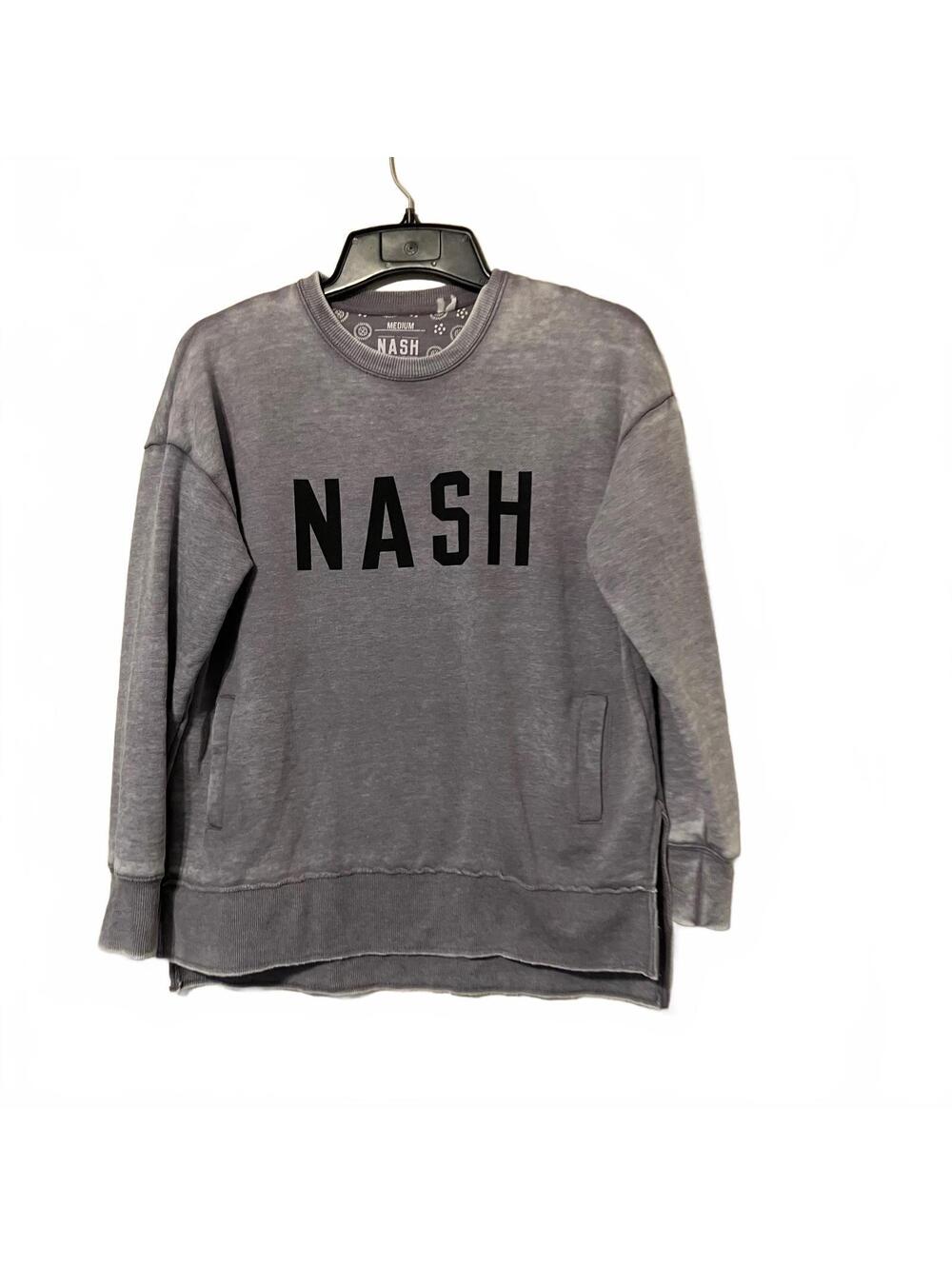 Nash The Nash Collection Minimalist Downtown Vibe Gray Sweatshirt Women's Medium